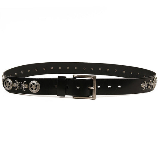 Rivets skullbugs Belt - Luxestreetwear™