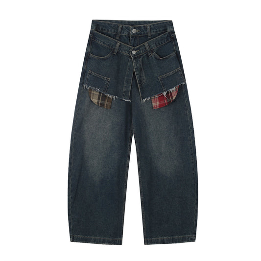 Blue fitting Wide leg - Luxestreetwear™