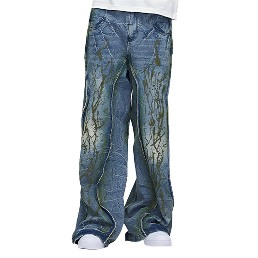 Dirtyfit Distressed Wide leg - Luxestreetwear™