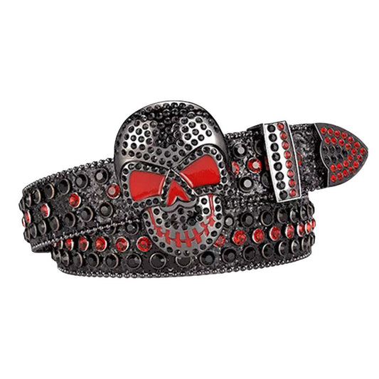 Rhinestone Skull Belt - Luxestreetwear™