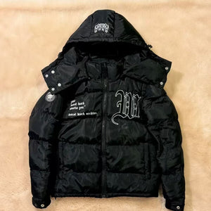 Winter Hooded Cotton-padded Cardigan Jacket - Luxestreetwear™