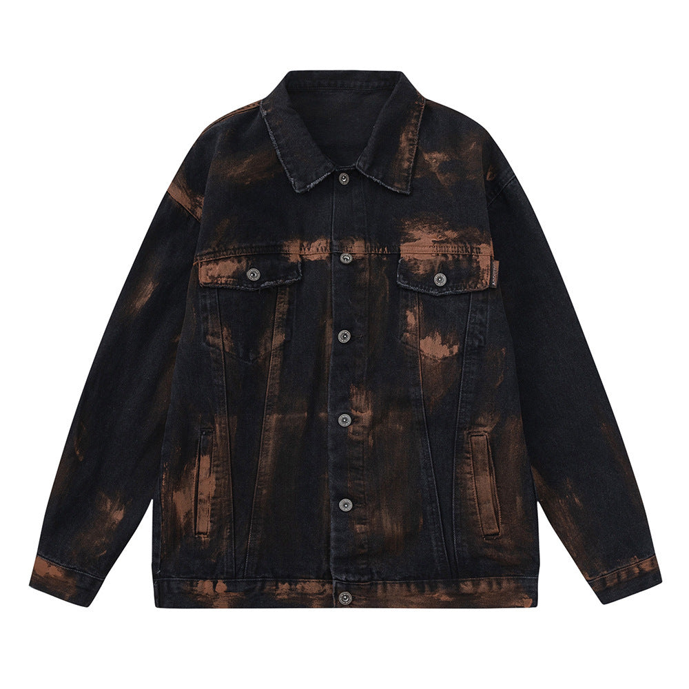 Tie-Dye Denim Jean Jacket - Luxestreetwear™