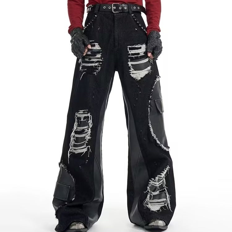 Rivet Stitching wide leg - Luxestreetwear™