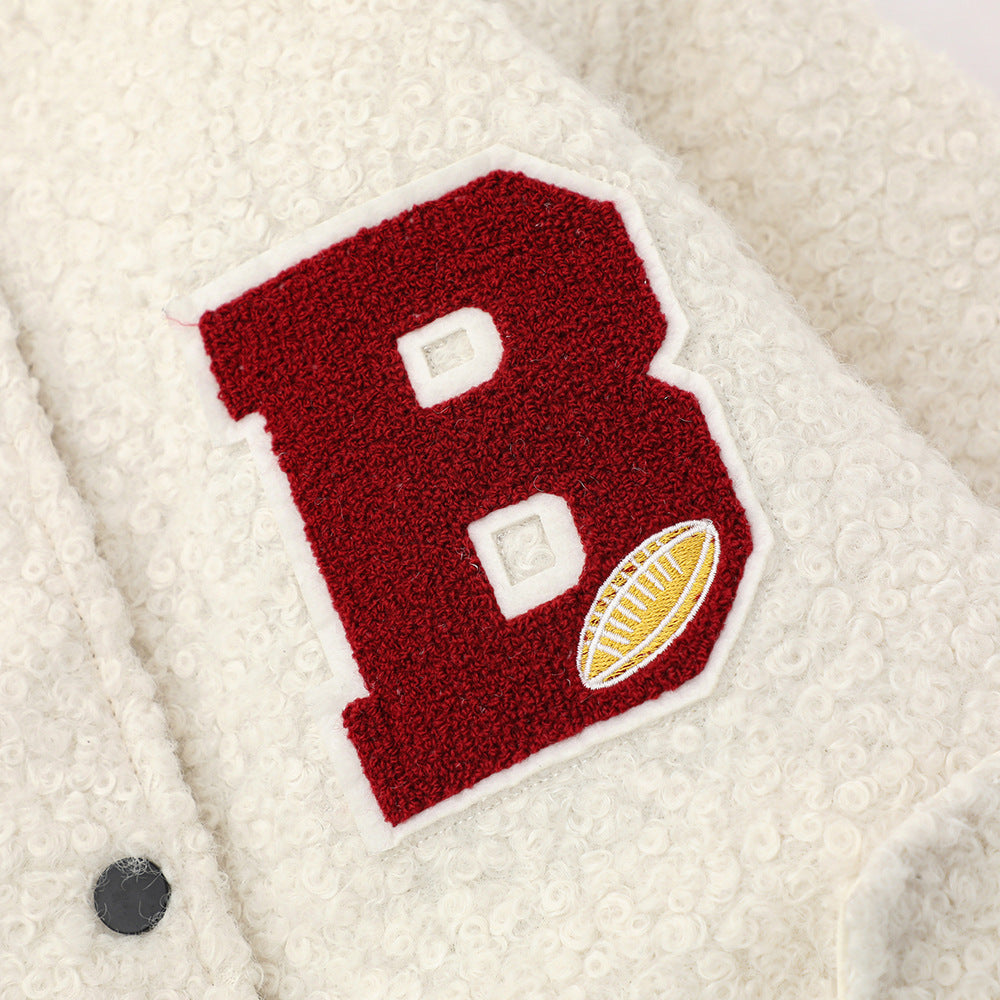 Lamb Wool Baseball Uniform Cotton Clothes Men - Luxestreetwear™