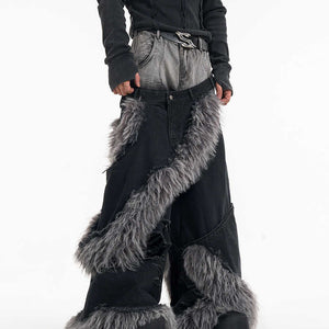 Double layer fur cover Baggy - Luxestreetwear™