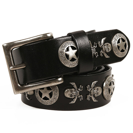 Rivets skullbugs Belt - Luxestreetwear™