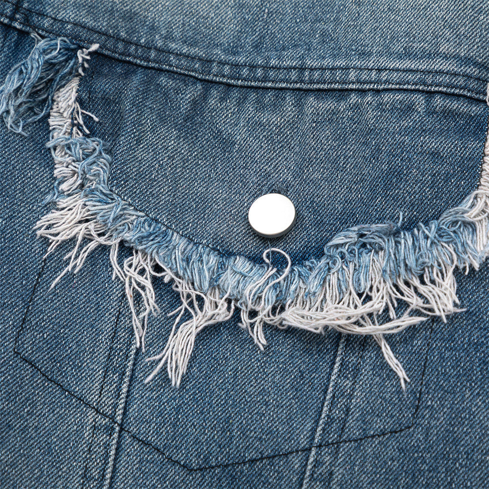 PU Denim Jean Jacket - Luxestreetwear™
