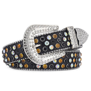 Rock Rivet Rhinestone Belt - Luxestreetwear™