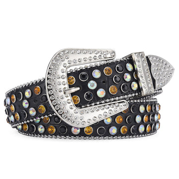 Black Yellow Silver Buckle