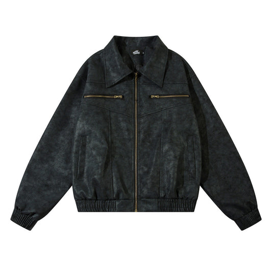 Skate Vintage Leather Jacket - Luxestreetwear™