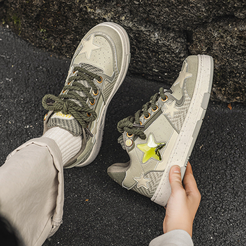 Star Pattern Sneakers Men's Special-interest Design Sports And Leisure - Luxestreetwear™