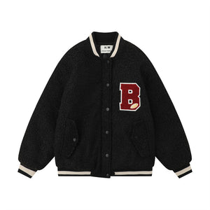 Lamb Wool Baseball Uniform Cotton Clothes Men - Luxestreetwear™