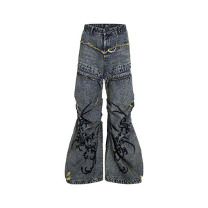Retro Pleated wide leg - Luxestreetwear™