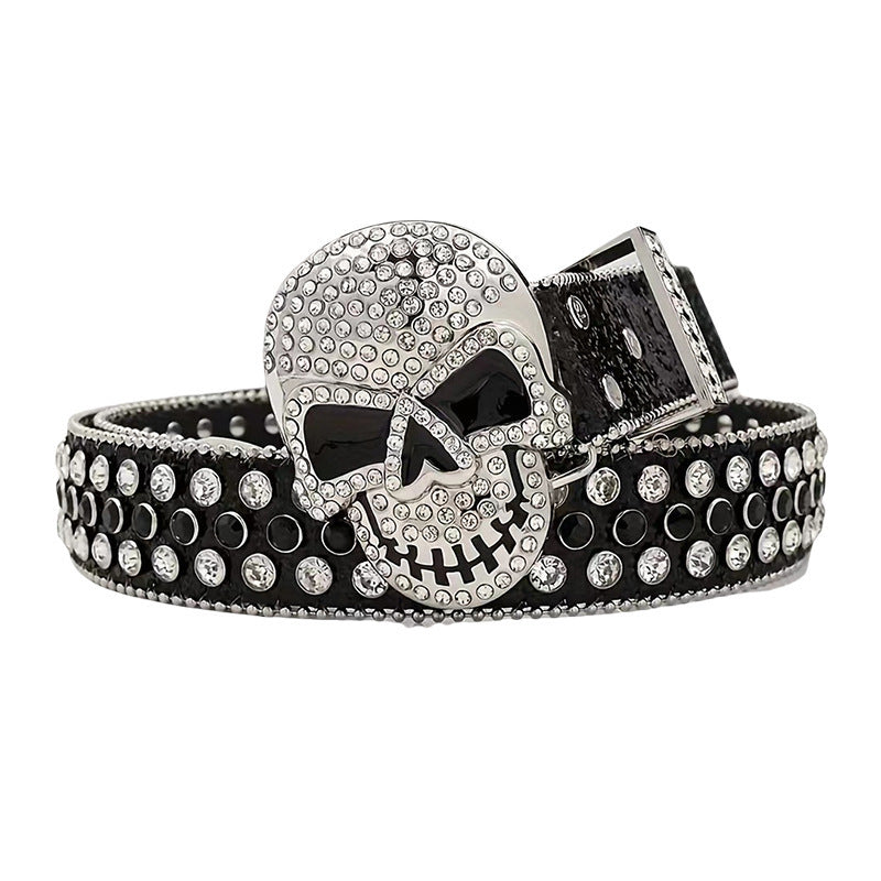 Rhinestone Skull Belt - Luxestreetwear™
