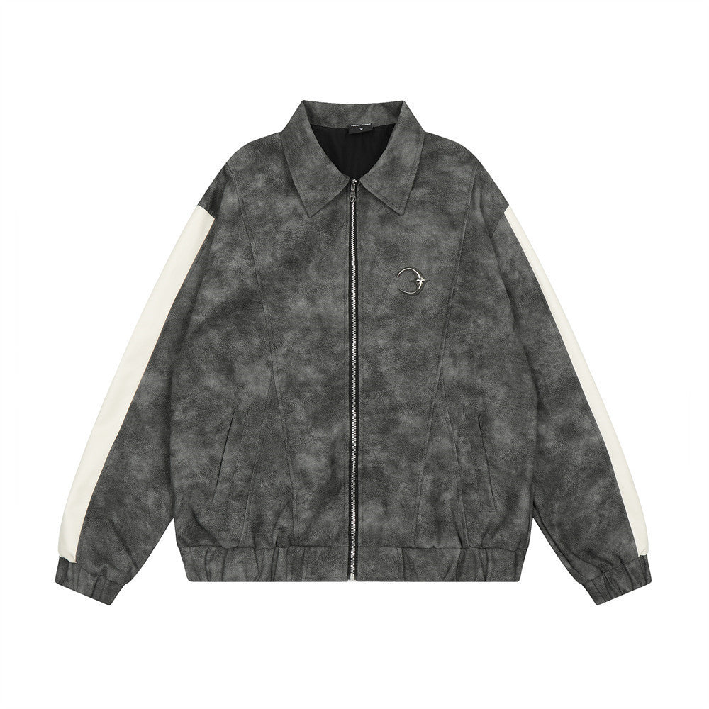 Distressed Biker Leather Jacket - Luxestreetwear™