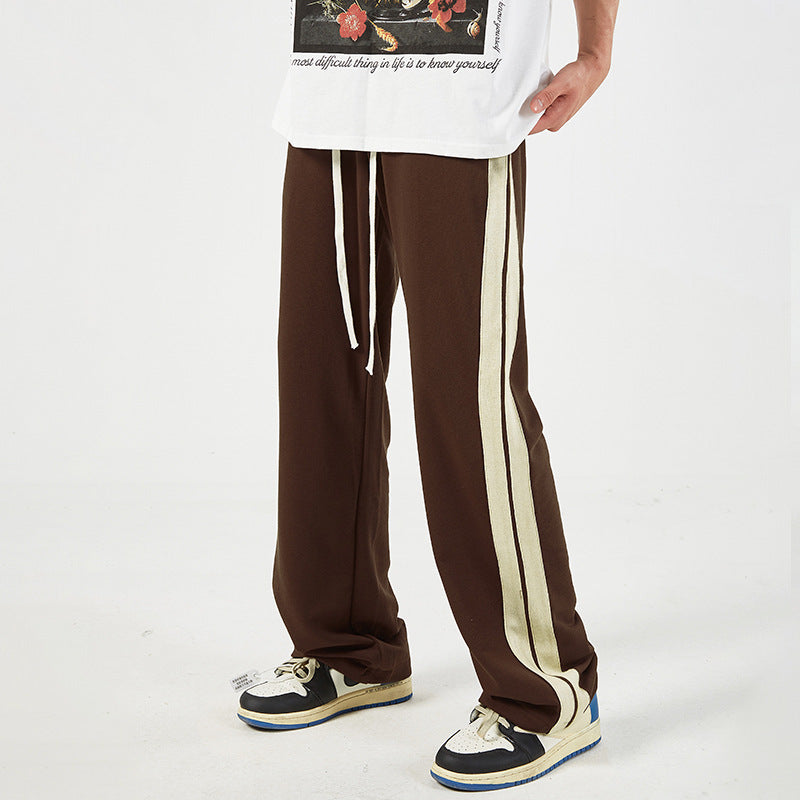 Striped Side Drawstring Pants - Luxestreetwear™