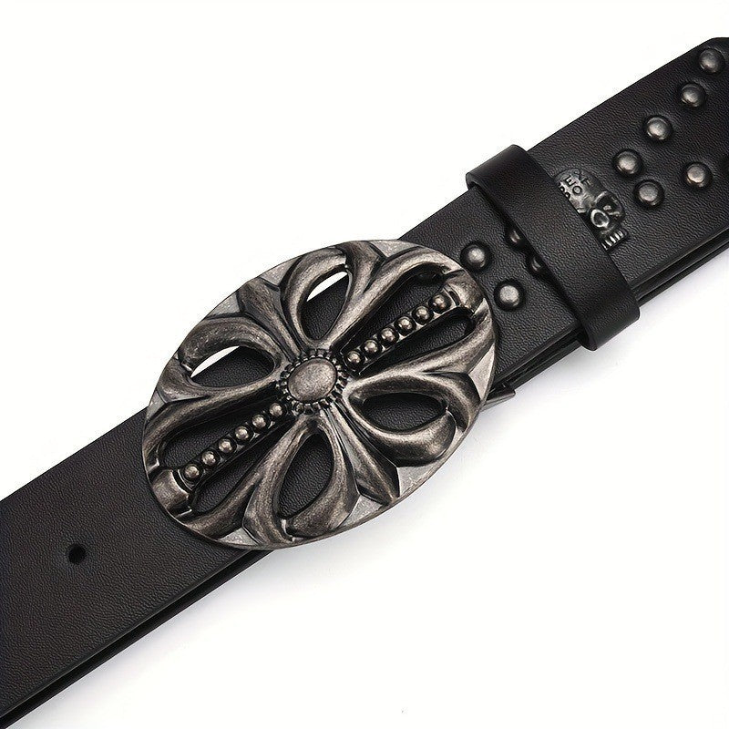 Skull Rivet Black Belt - Luxestreetwear™
