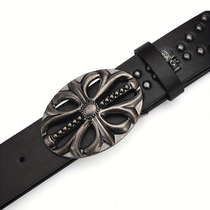 Skull Rivet Black Belt - Luxestreetwear™