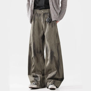 Pleated Dirty Dyed Cargo Baggy - Luxestreetwear™