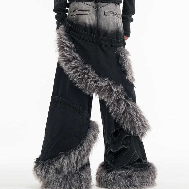 Double layer fur cover Baggy - Luxestreetwear™