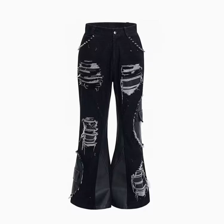 Rivet Stitching wide leg - Luxestreetwear™
