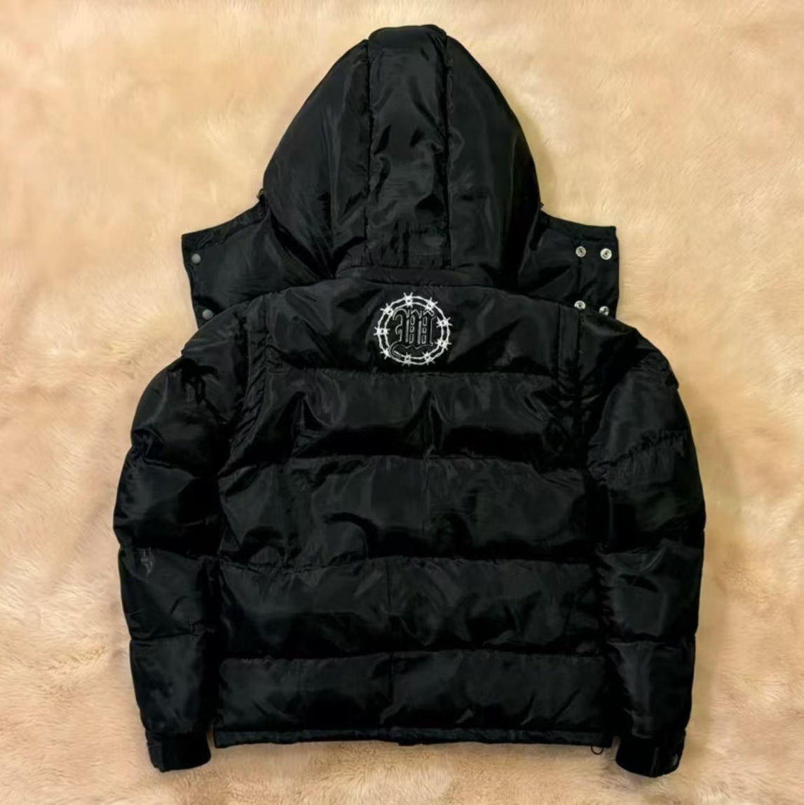 Winter Hooded Cotton-padded Cardigan Jacket - Luxestreetwear™