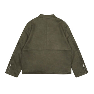 Suede Flight Leather Jacket - Luxestreetwear™