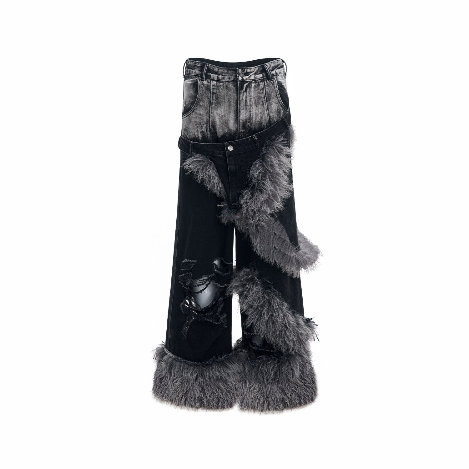 Double layer fur cover Baggy - Luxestreetwear™