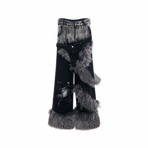 Double layer fur cover Baggy - Luxestreetwear™