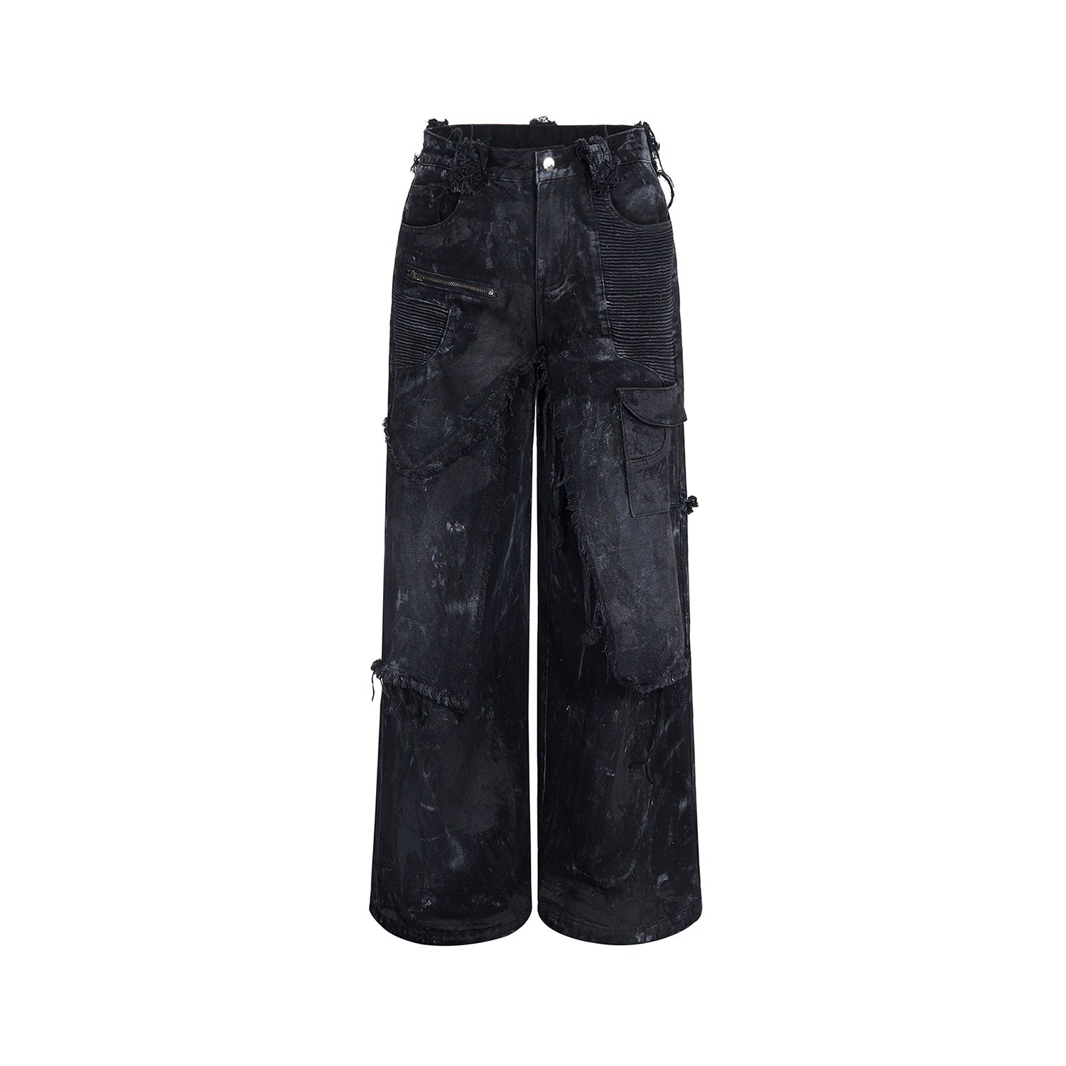 Black denim wide leg - Luxestreetwear™