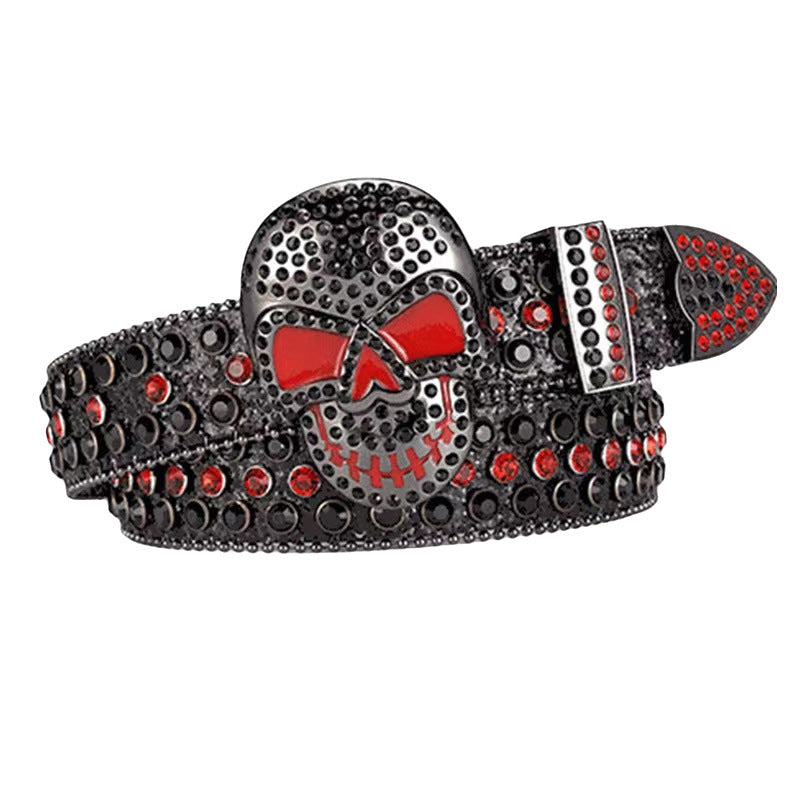 Rhinestone Skull Belt - Luxestreetwear™