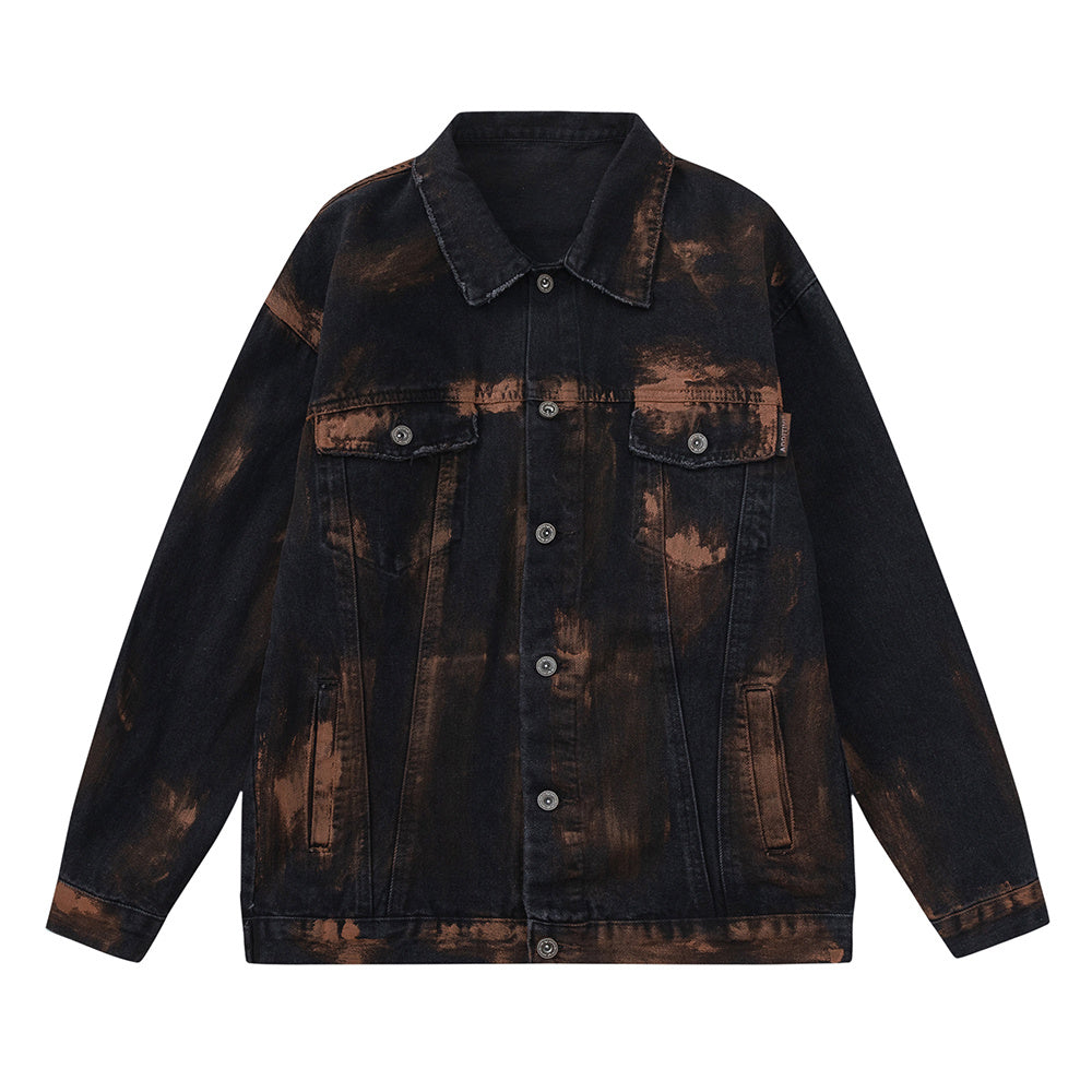 Tie-Dye Denim Jean Jacket - Luxestreetwear™