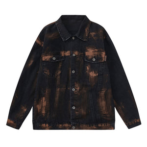 Tie-Dye Denim Jean Jacket - Luxestreetwear™