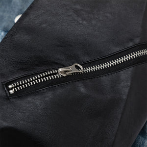 PU Denim Jean Jacket - Luxestreetwear™