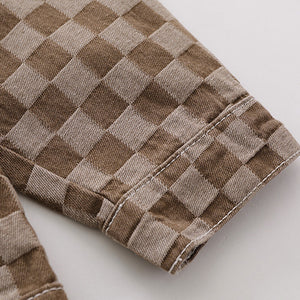 Checked Jean Jacket - Luxestreetwear™