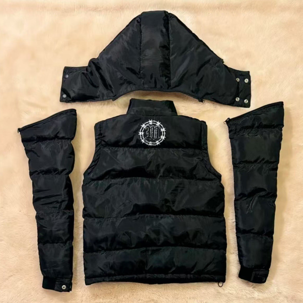 Winter Hooded Cotton-padded Cardigan Jacket - Luxestreetwear™