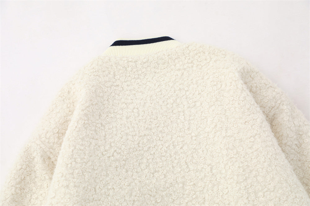 Lamb Wool Baseball Uniform Cotton Clothes Men - Luxestreetwear™