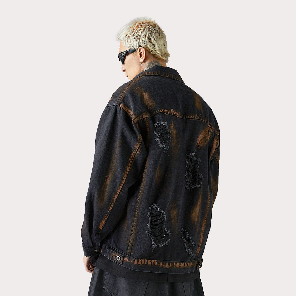 Tie-Dye Denim Jean Jacket - Luxestreetwear™