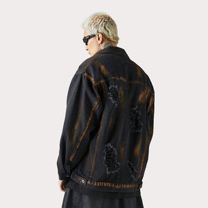 Tie-Dye Denim Jean Jacket - Luxestreetwear™