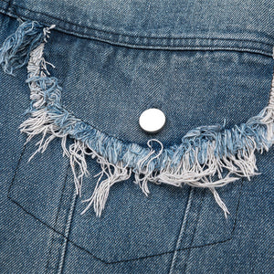 PU Denim Jean Jacket - Luxestreetwear™