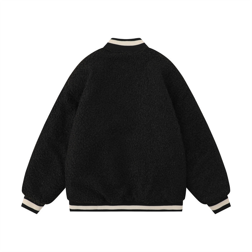 Lamb Wool Baseball Uniform Cotton Clothes Men - Luxestreetwear™