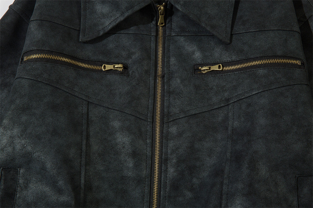 Skate Vintage Leather Jacket - Luxestreetwear™