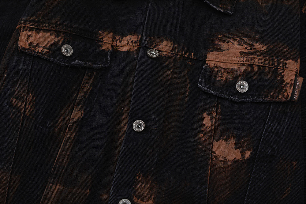Tie-Dye Denim Jean Jacket - Luxestreetwear™