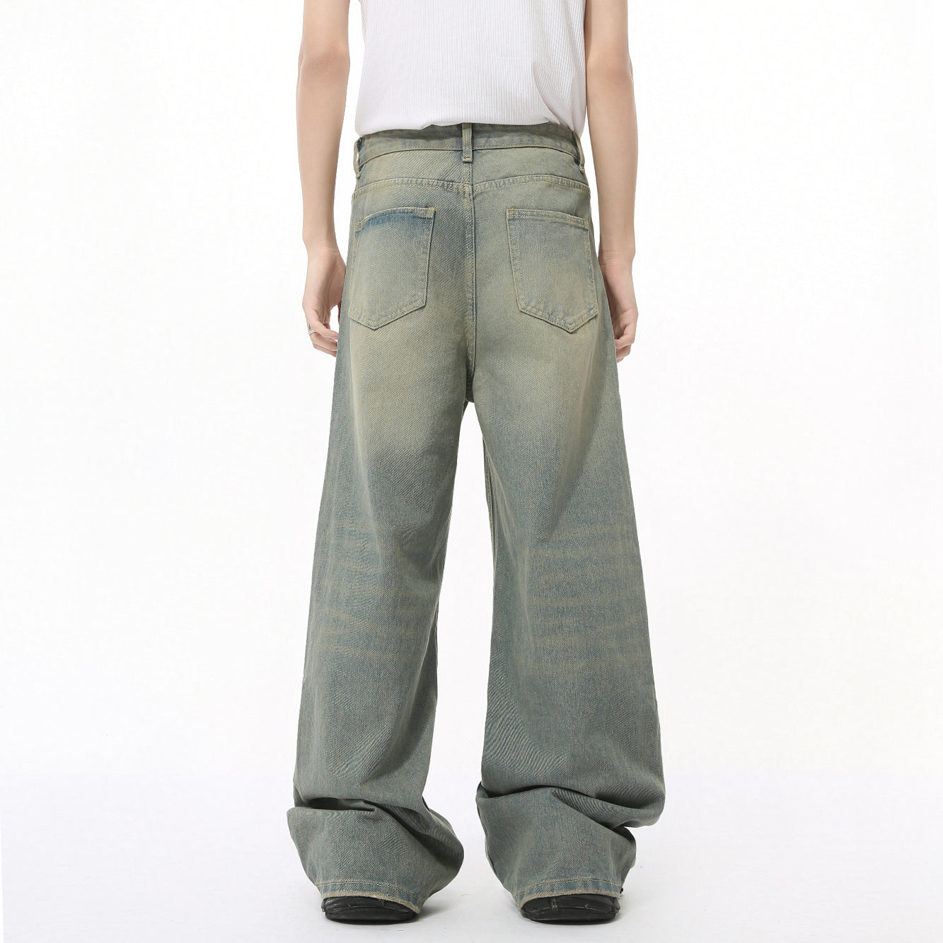 Green Draping Effect wide leg - Luxestreetwear™