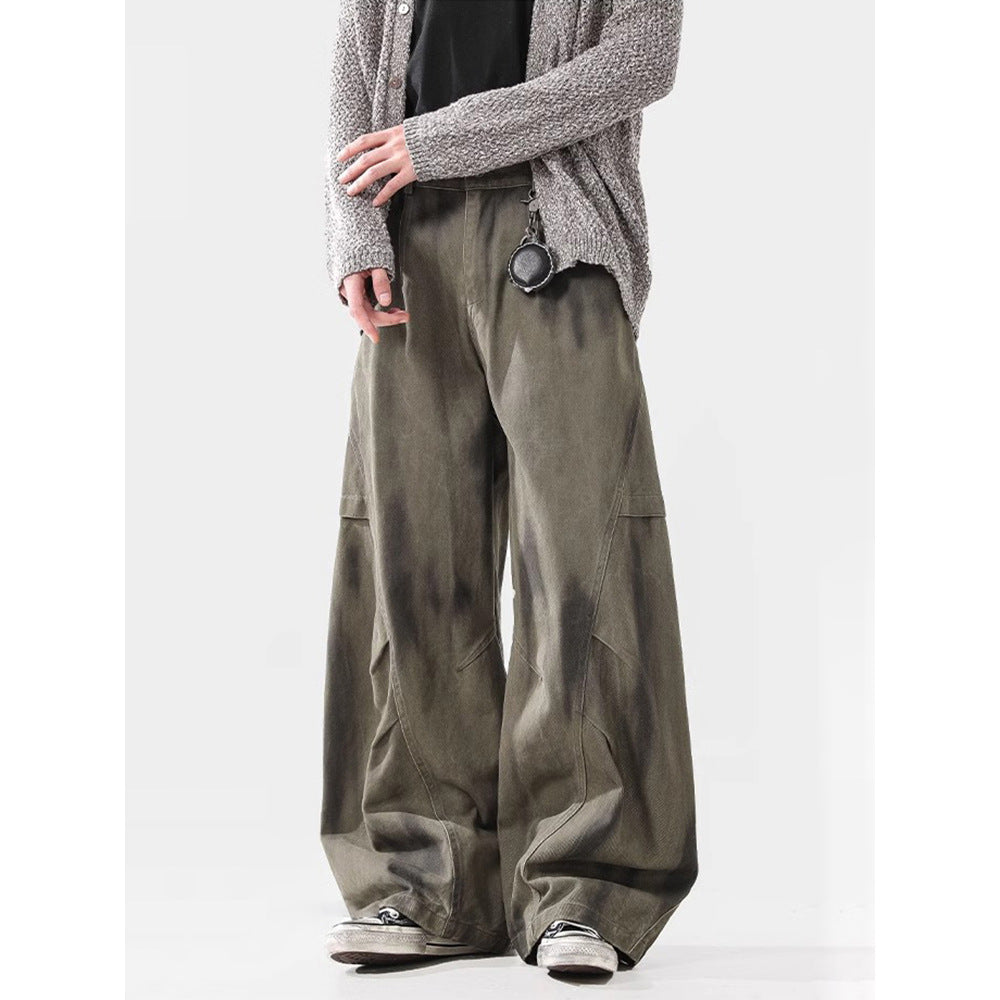 Pleated Dirty Dyed Cargo Baggy - Luxestreetwear™