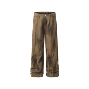 Pleated Dirty Dyed Cargo Baggy - Luxestreetwear™