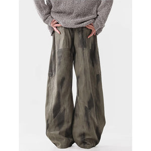 Pleated Dirty Dyed Cargo Baggy - Luxestreetwear™
