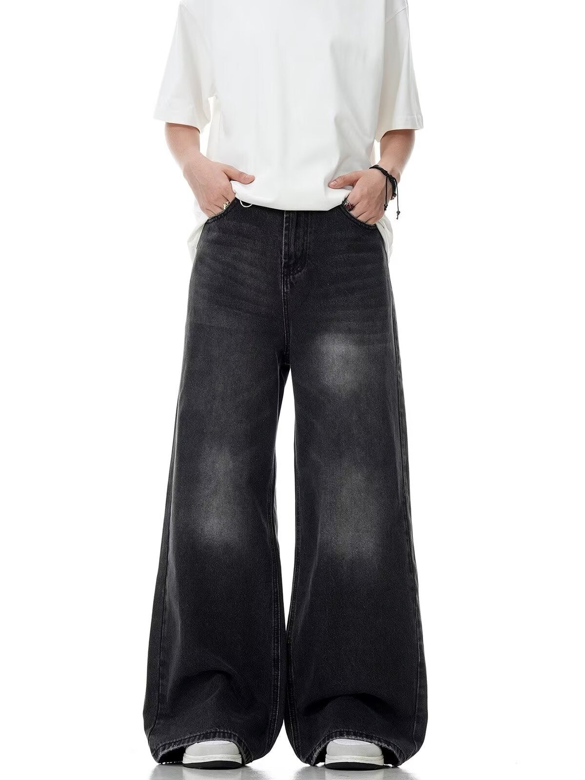Washed Distressed Retro wide leg - Luxestreetwear™