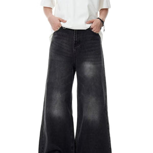 Washed Distressed Retro wide leg - Luxestreetwear™