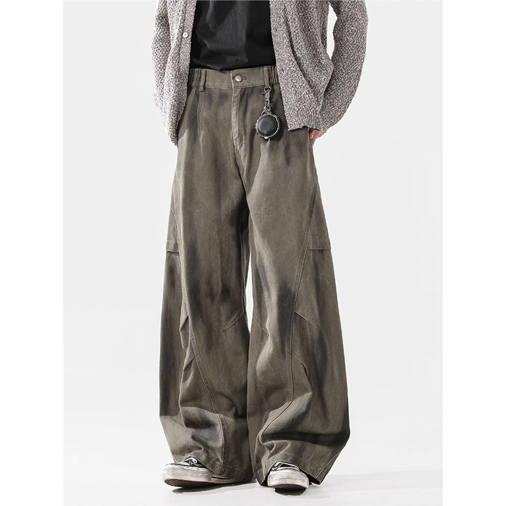 Pleated Dirty Dyed Cargo Baggy - Luxestreetwear™